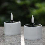 éclairage solaire led bougie blanche moderne sans flamme étanche jardinextérieur autonomepose