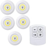 lumière led veilleuse blanc adhésive télécommande moderne batterie intangible leds
