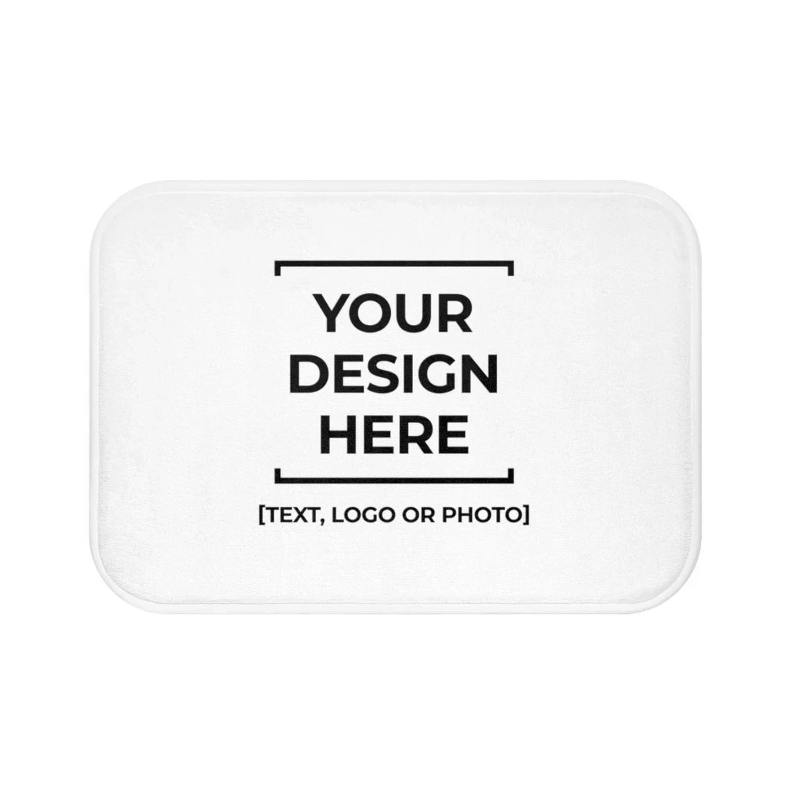 tapis bain personnalisable photo noir blanc motif géométrique moderne adhésif polyester salle bain