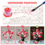 peinture numéro chat souriant motifs colorés toile moderne dessin animé pinceaux peintures crochets vis