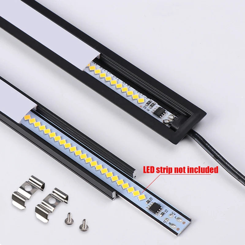 Profilé aluminium U/W/V pour ruban LED