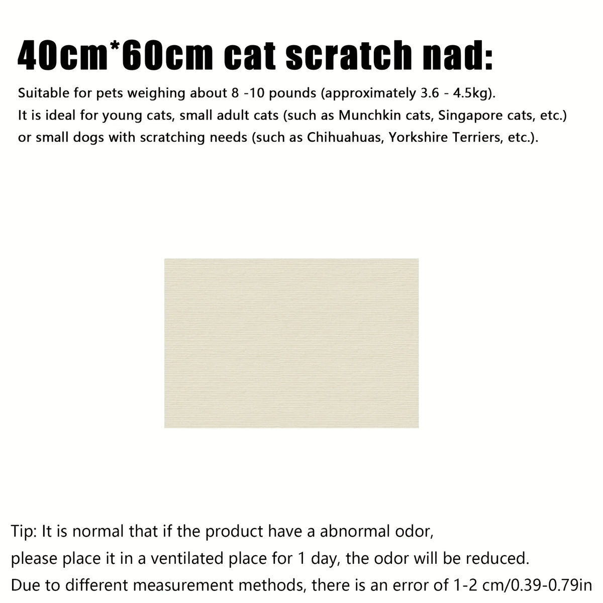 tapis grattage chat tissu texture moderne beige clair polyester lavable protection meubles
