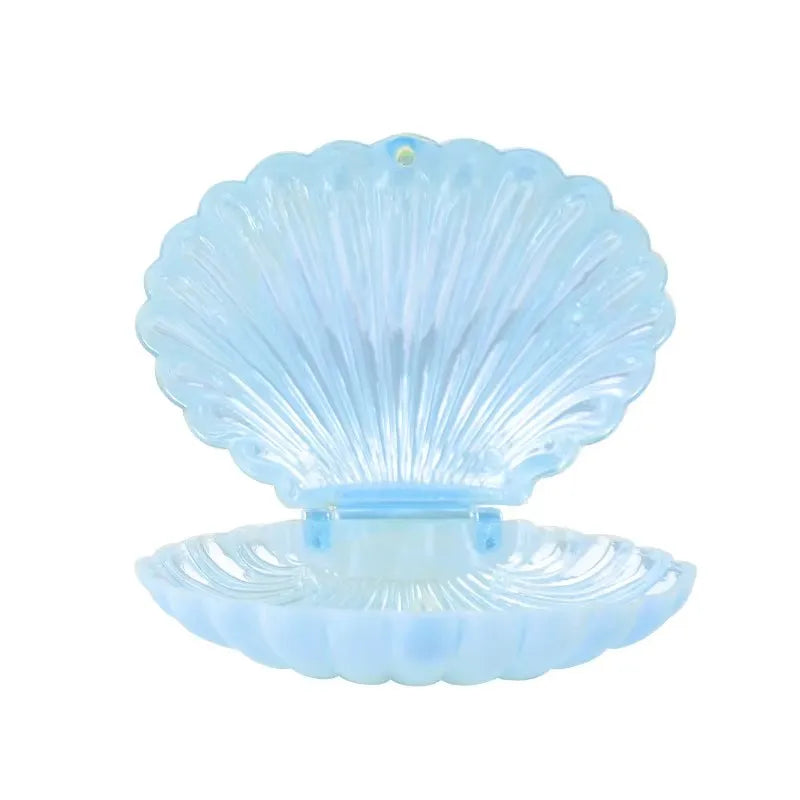 coquillages violet rose vert bleu blanc rayures moderne boîte bijoux maquillage anniversaire mariage