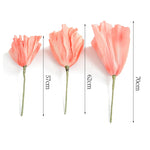 fleurs artificielles coquelicot mariage decoration intérieure moderne rose bleu rougeclair elégant tringle fixée