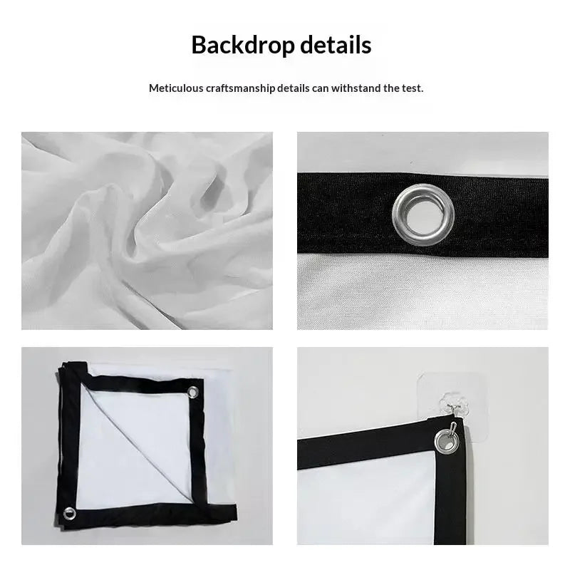 écran pliable noir blanc ruban moderne portable pliable plein air
