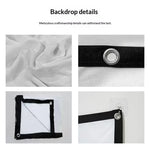 écran pliable noir blanc ruban moderne portable pliable plein air