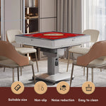 tapis table jeu société rouge bleu vert motifs floraux caractères chinois classique imperméable polyester