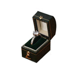 boîtes bijoux simili cuir classiques couleurs vert bordeaux rose anneaux mariage