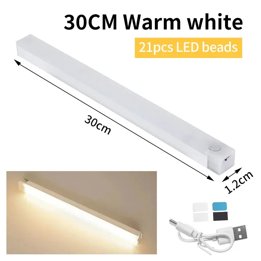 lampe led rectangle rechargeable adhésive détecteur mouvement blanc moderneurgence couloir cuisine