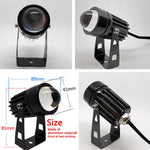 projecteur led extérieur moderne 12w 9w 5w rgb télécommande ip65 clips noir