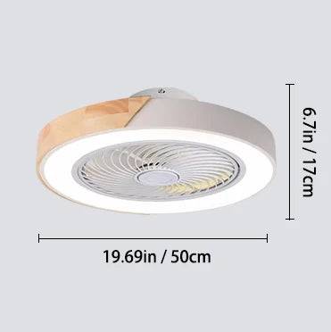 ventilateur led télécommande vitesses moderne blanc gris noir vert rose bleu