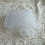 boîtes rangement transparentes compartiments snap latch pratique portables bijoux artisanal