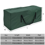 sac rangement extérieur vert foncé imperméable poignées fermeture glissière robuste multifonction pliable anti poussière