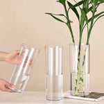 vases transparents modernes verre fleurs artificielles hydroponie bougies 10x20cm 12x30cm