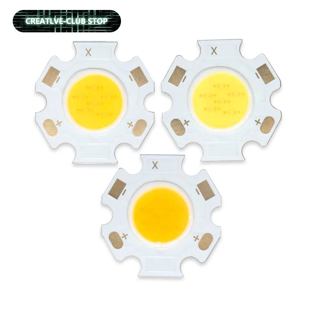 LED puissante 3W 5W 7W 10W blanc froid chaud naturel 20x20mm commercial