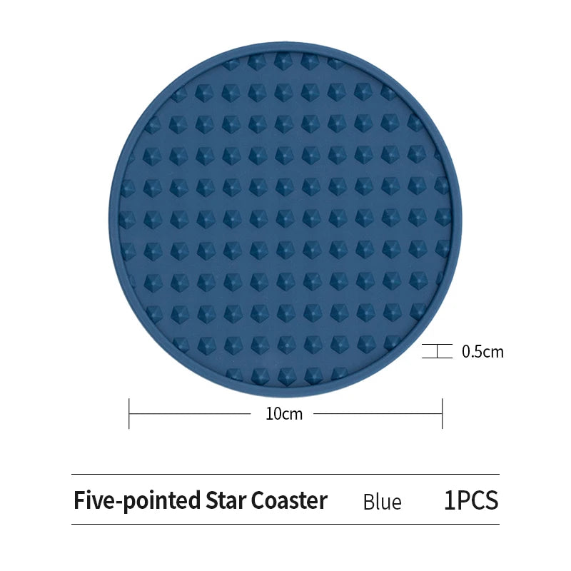 sous verres perforés moderne vert clair rose bleu noir respectueux environnement anneaux métalliques set
