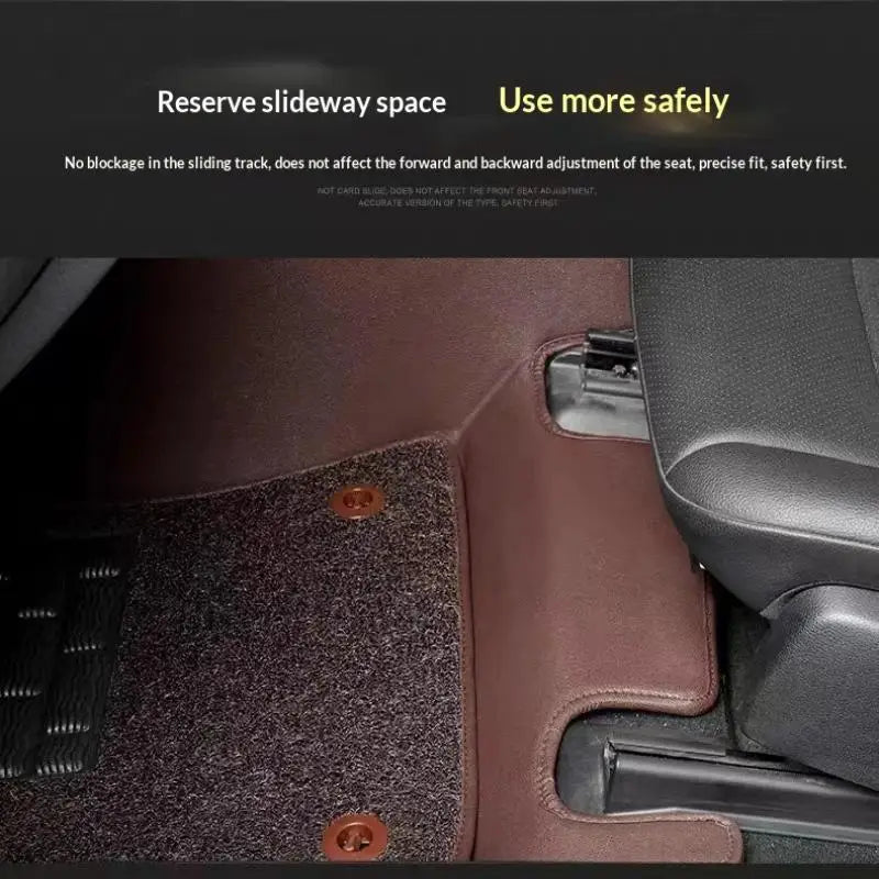 tapis voiture antidérapant fixations rotatives outil métallique moderne noir marron beige gris