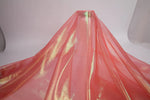 tissu nylon moderne élégant translucide brillant légèrement texturé bleu orange rose rouge blanc