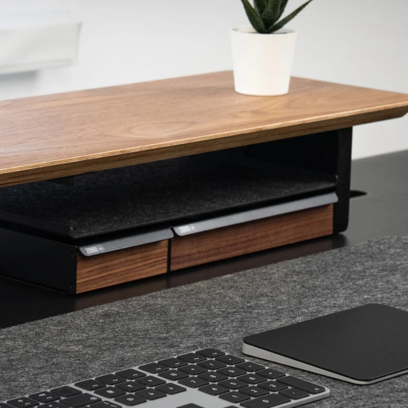 Vue d'ensemble du support de présentation dans un intérieur nordique