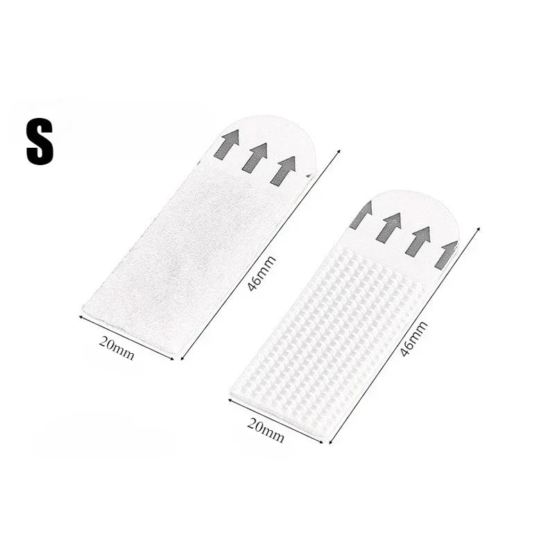 rubans adhésifs blancs rayures noires surface rugueuse moderne utilisation multiple 12 paires auto collantes