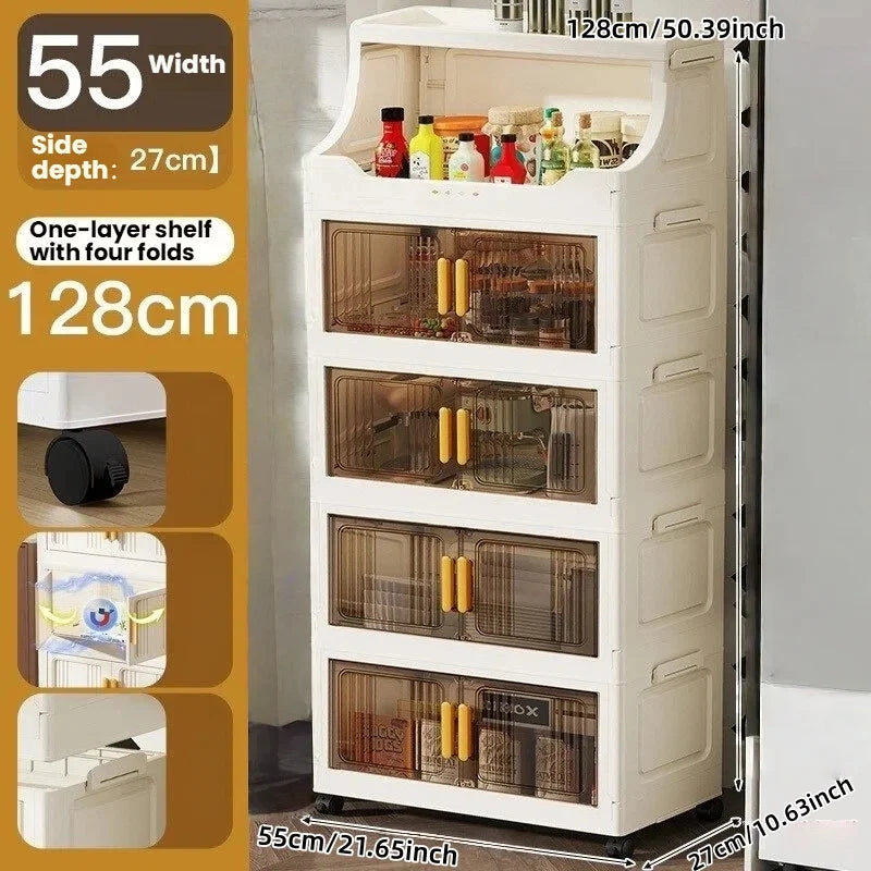 boîtes rangement blanc moderne roulettes porte tiroir compartiments transparents facile