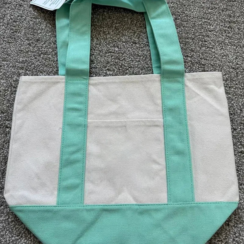 sac fourre tout toile décontracté polyvalent femme ouvert rectangulaire casual vert jaune rouge bleumarine