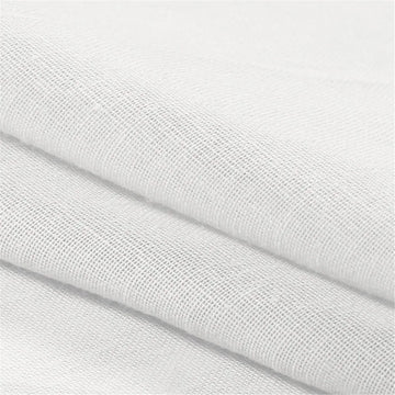 rideau blanc moderne lin opacique pièces fenêtre française taille 132x243cm