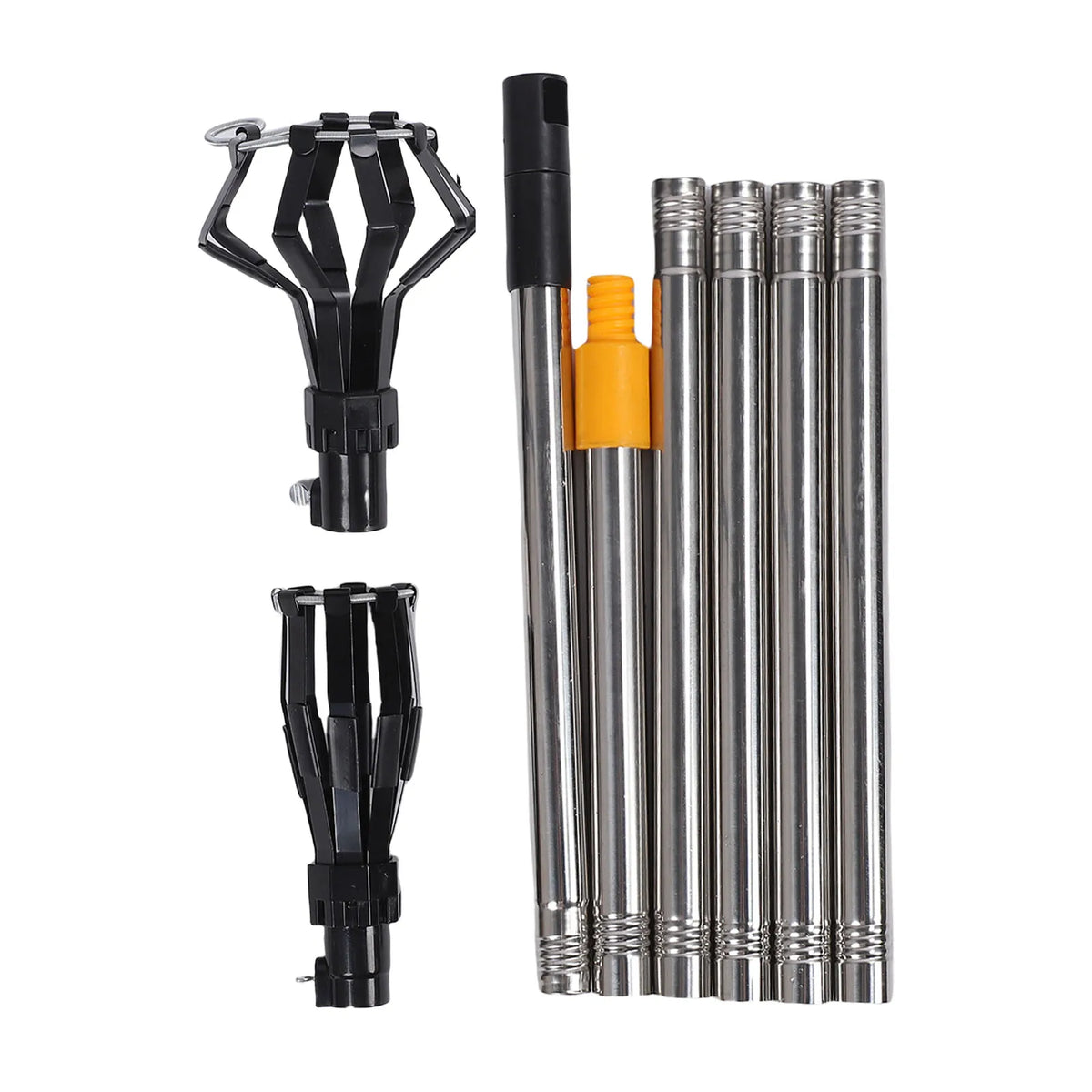 perche ampoule noire moderne 1,8m portable entretien extérieur lisse antidérapante