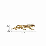 statue jaguar or texture fourrure moderne élégant pierre décor intérieur chambre