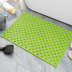tapis douche bain antidérapant microfibre perforations bleu rose gris vert beige moderne