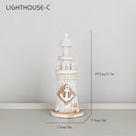 décoration murale marine phare bateau maison figurines poissons livres bois nautique ancres textures