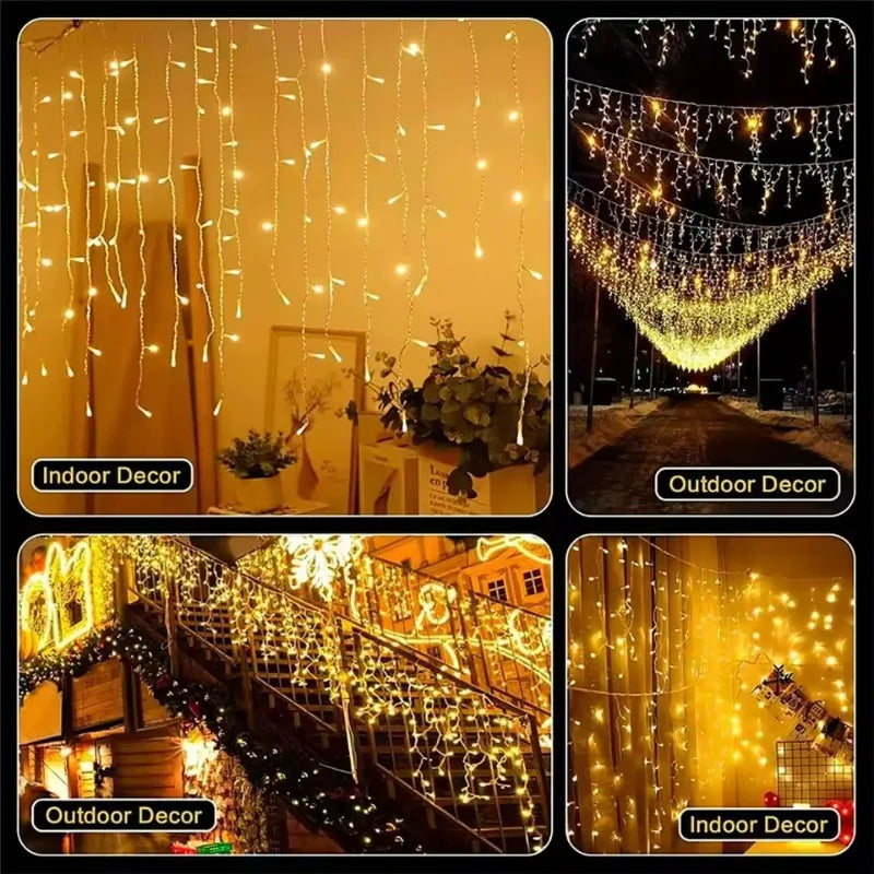 guirlande lumineuse noël led blanc chaud filament moderne télécommande modes decoration mariage fête maison