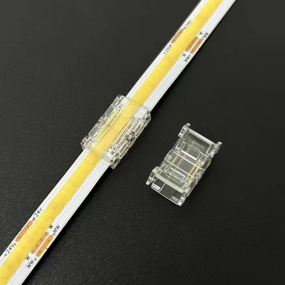 connecteurs led blanc jaune vert bleu 5v 48v 5mm 8mm 10mm clips transparents modernes