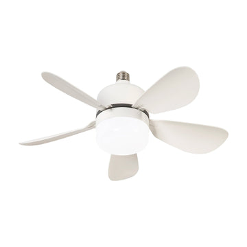 ventilateur lumière blanc moderne vitesses télécommande 249 2000 lumens abs