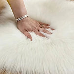 tapis fourrure synthétique blanc rose moderne 30cm 40cm 40cm 50cm 70cm 90cm