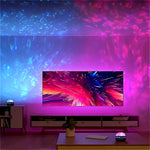 projecteur led effet lumiere couleur noel halloween starry sky télécommande ambiancé bleu vert rouge