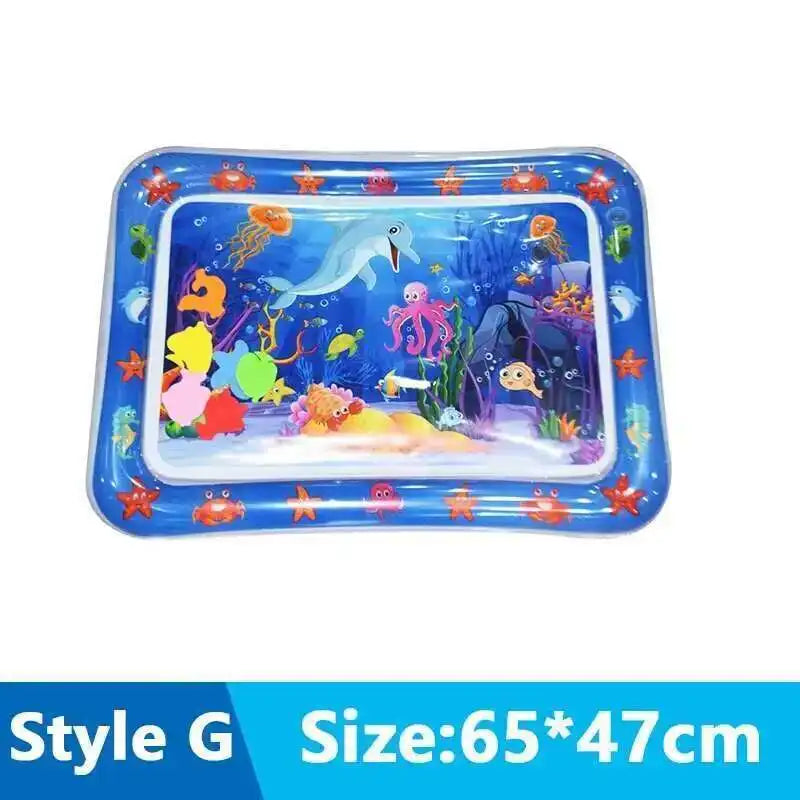 tapis jeu d'eau chat pompe motif marin poisson lit gonflable interactif