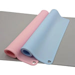 tapis silicone imperméable antidérapant rose bleu clair gris moderne fácil nettoyer yoga chiens