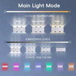 lampe murale led motion sensor charge usb blanc aimants tactile adjustable infinite dimming moderne