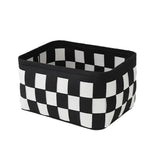 boîtes rangement carreaux noir blanc pliables modernes minimalistes bureaux multifonctions