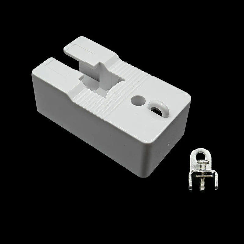 boîte vitesse électrique moderne blanc mat unités déclenchement barre guidage opacité rideau électrique accessoires