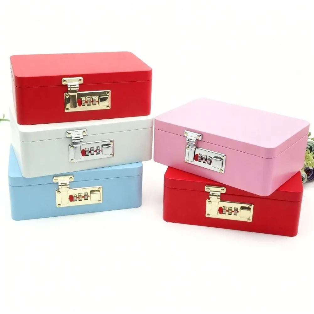 boîtes bijoux métal rouge bleu blanc rose respectueuses environnement classiques cadenas