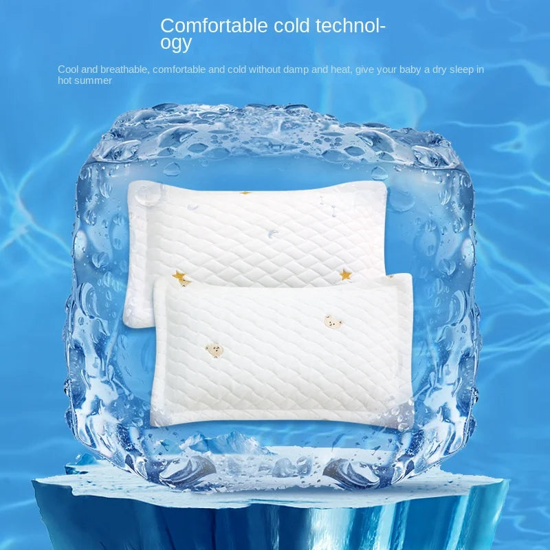oreiller bébé blanc quilté ours brodés moderne confortable boutons décoratifs polyester coton