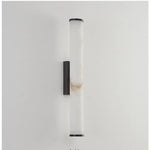 applique murale moderne marbre naturel cuivre lampe led salon chambre coucher décoration luxe
