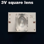 lentilles led blanc transparentes modernes 3v 6v grandes carrées simples maintenance télévisions