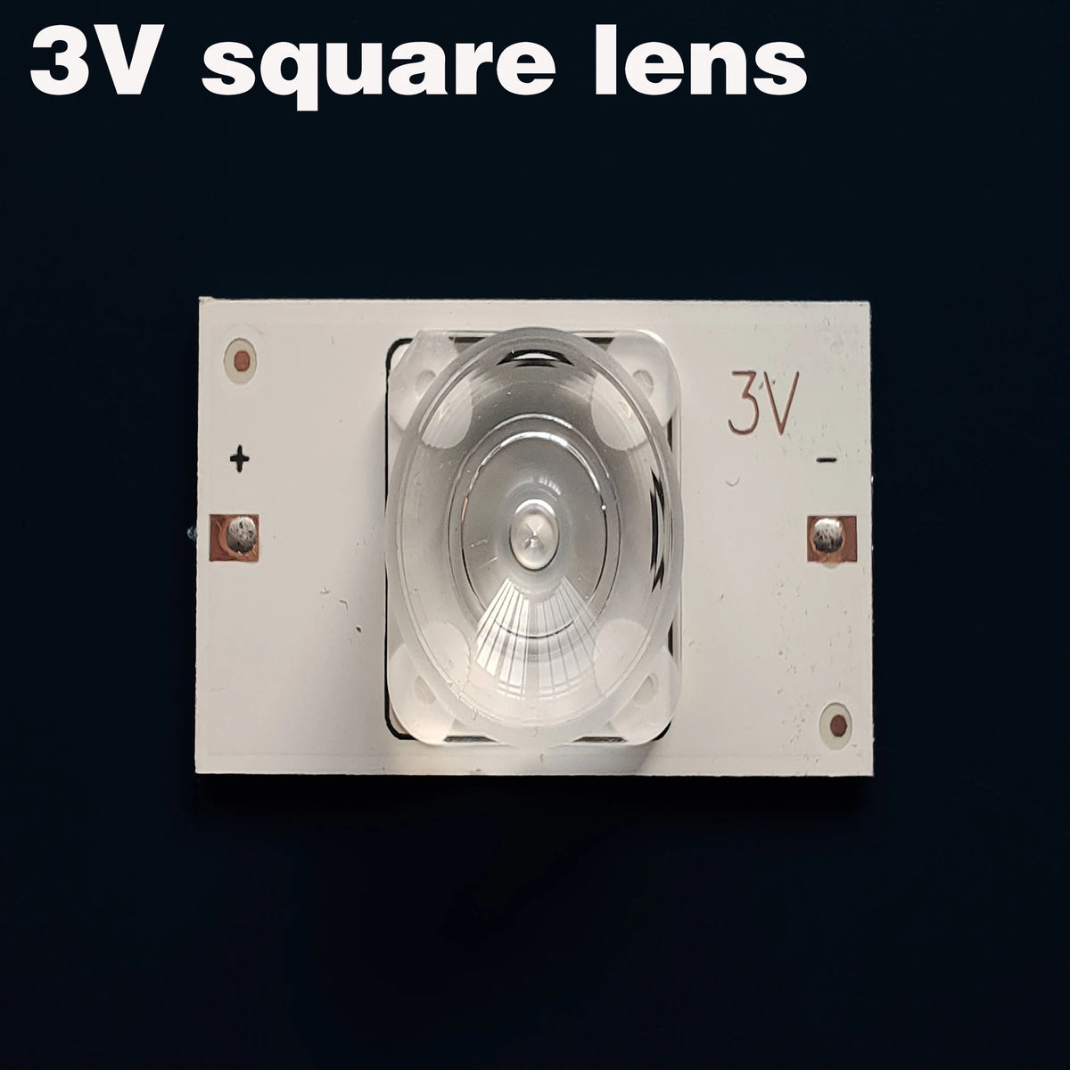 lentilles led blanc transparentes modernes 3v 6v grandes carrées simples maintenance télévisions