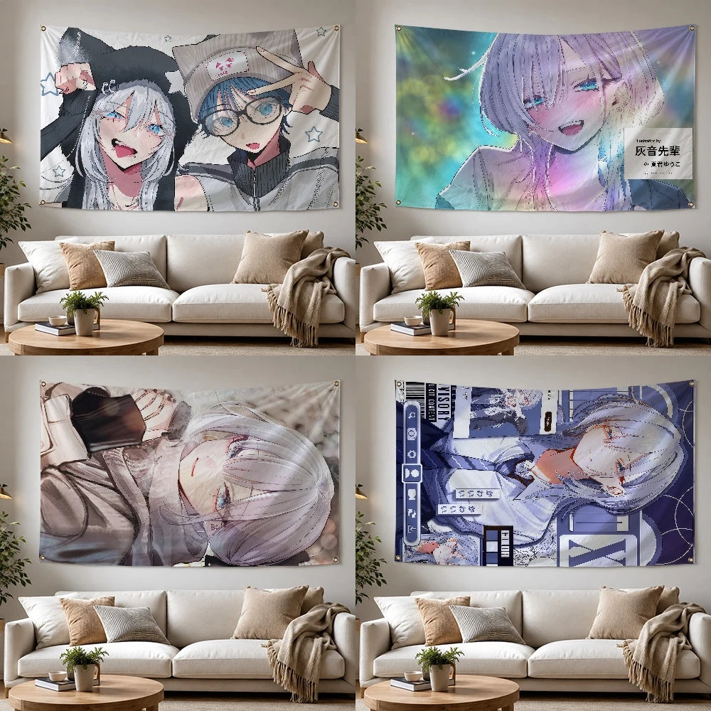 tapisserie anime murale décoration intérieur chambre personnage japonais illustration textile grande taille