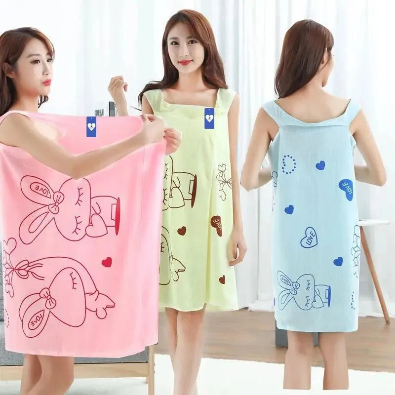 serviette bain robe rose jaune bleu LOVE cœurs mignon personnages cactus chaise canapé