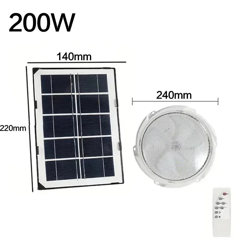 lampe solaire blanc moderne télécommande éclairage extérieur intérieur ip65 led autonomie