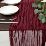 table runner moderne beige rouge blanc mariage maison solide rayures horizontales opaque voile